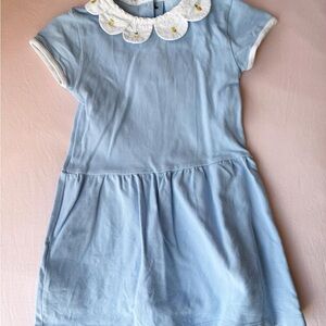 bella bliss Light Blue Dress with White lemon 🍋🍋🍋Collar